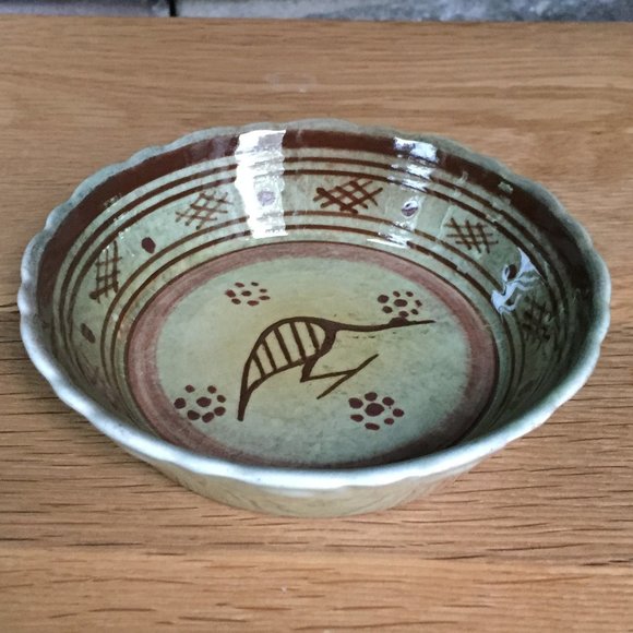 Vintage Keramikos Trinket Dish Bird Greece - Picture 5 of 8